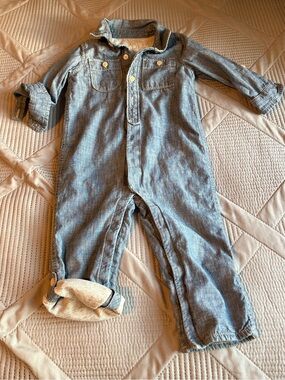 GAP Chambray Blue Denim Baby One-Piece